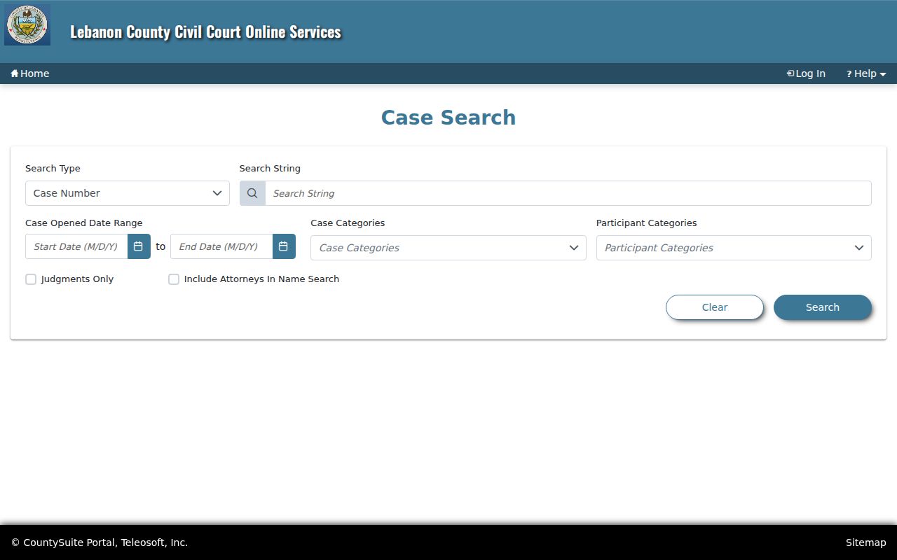 Lebanon resident lookup through Lebanon County Civil Case Search
